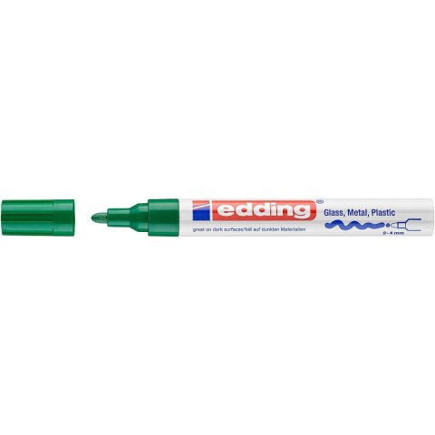 Marker lakierowy 2-4mm 750 zielony okrągła końcówka 750/004/ZI EDDING