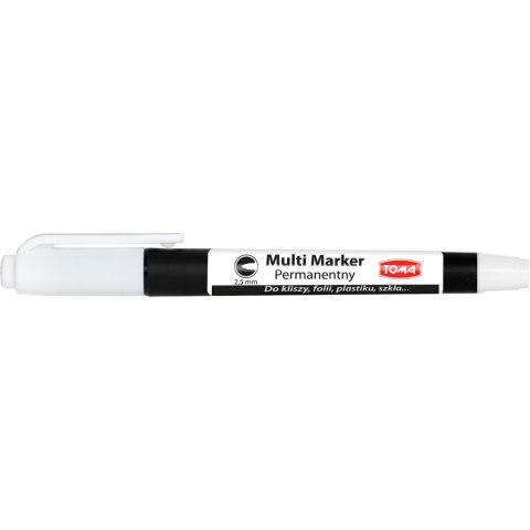 Marker multi permanentny 2,5mm biały TO-332 TOMA