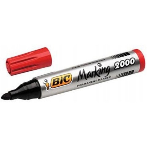 Marker permanentny 2000 czerwony BIC ECO okrągła końcówka 8209133