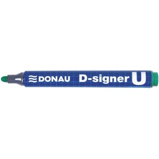 Marker permanentny D-SIGNER U zielony okrągła koncówka 2-4mm 7371001-06PL DONAU