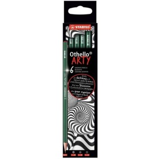 Ołówek drewniany STABILO Othello 6 szt. ARTY Soft (2*2B, 2*3B, 2*4B) 282/6-21-1-20 STABILO