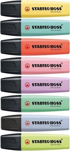 Zakreślacz BOSS 70/8-3 Pastel etui 8 szt. STABILO