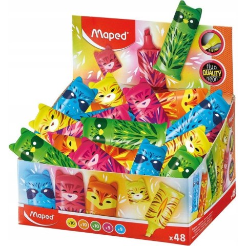 Zakreślacz Fluo Peps pocket mini friends (48 sztuk) mix kolorów 743638