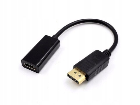 Adapter DisplayPort (M) -> HDMI (F) czarny BULK