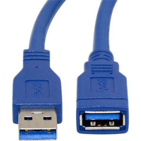 Kabel przedłużacz USB-A/M -> USB-A/F 1,5m niebieski USB 3.0 RETOO E391/USB310