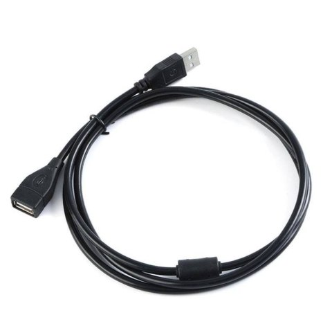 Kabel przedłużacz USB-A/M -> USB-A/F USB 2.0 3m czarny BULK