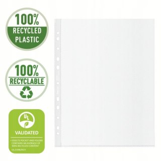 Koszulka groszkowa Recycled Premium PP 100 mic. opakowanie 100 sztuk A4 MAXI 627503 ESSELTE