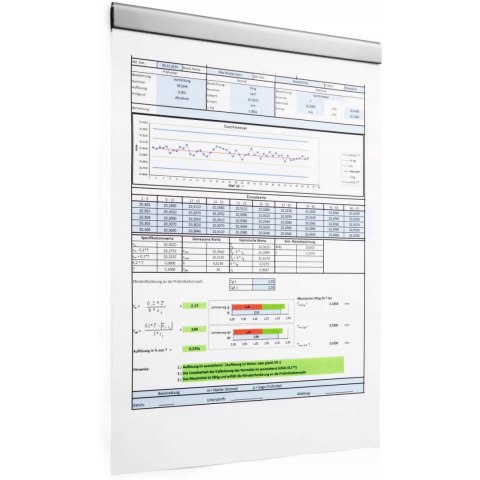 Samoprzylepna listwa magnetyczna A5 srebrna(5 sztuk)szerokość 210 mm 470623 DURAFIX RAIL 210 DURABLE