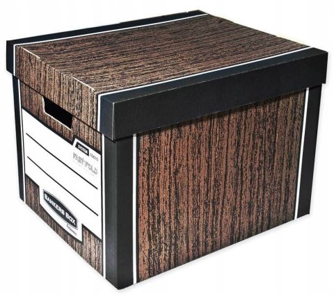 Pudło archiwizacyjne brązowe WOODGRAIN bankers box (10szt) 0061002 FELLOWES