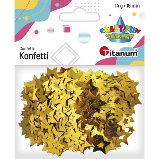 Konfetti gwiazdki 14g złote 284809 TITANUM