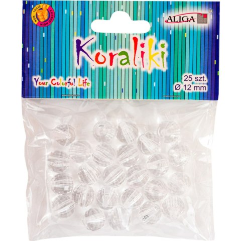 Koraliki plastikowe 12mm (25) PJ-0637 ALIGA