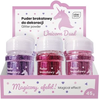 Puder brokat do dekoracji 45g UNICORN DUST 9szt. INTERDRUK