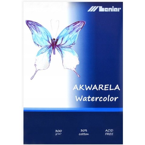 Blok akwarelowy A4 10k 300g 90861 LENIAR