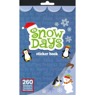 Naklejki SNOW DAYS 3 wzory x 2 ark., 260 szt. 486342 TITANUM