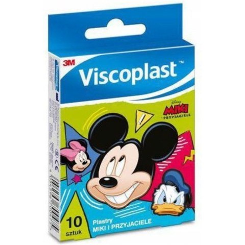 Plastry dla dzieci Miki i przyjaciele VISCOPLAST 72x25mm 10szt UU-010328498 3M