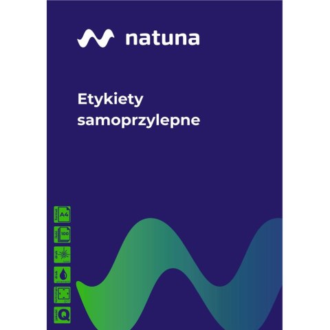 Etykieta samoprzylepna NATUNA A4 (100ark) 70x42,3mm (21etyk/ark)