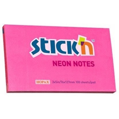 Bloczek 127x76mm 100k ciemnoróżowy neonowy 21169 STICK`N