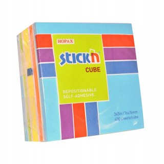 Bloczek STICK"N 76x76mm 400k mix niebieski/zielony 21538