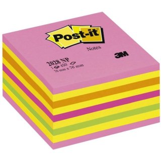 Bloczek samoprzylepny 76x76mm 450k różowo-żółty POST-IT 2028-NP UU009543941 3M