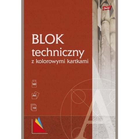 Blok techniczny kolor A4 10k UNIPAP