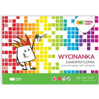 Blok wycinanka samoprzylepna A4 8k 3710 2030-S8 HAPPY COLOR