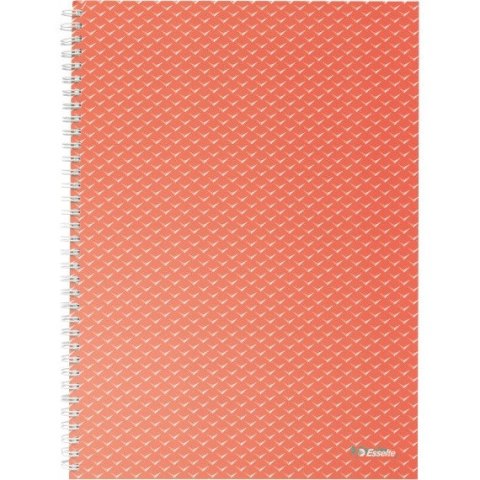 Kołonotatnik Colour`Breeze A4 w kratkę koralowy 628478 ESSELTE