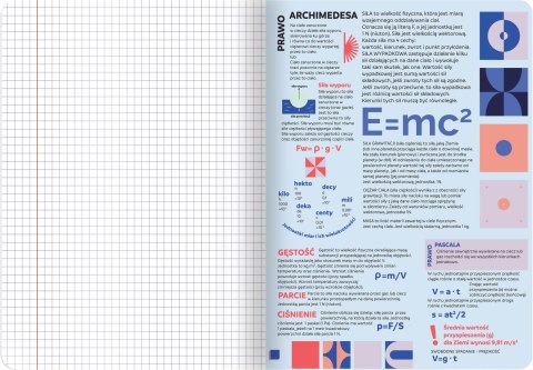 Zeszyt A5 60k kratka 70g ze ściągami FIZYKA 400169458 TOP 2000