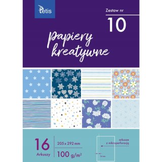 Zeszyt papierów kreatywnych A4 16k 100g KB030-10 TETIS