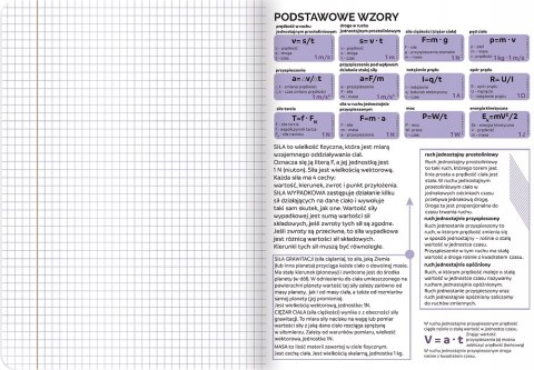 Zeszyt A5 60k kratka margines ściągi FIZYKA 400181527 TOP 2000