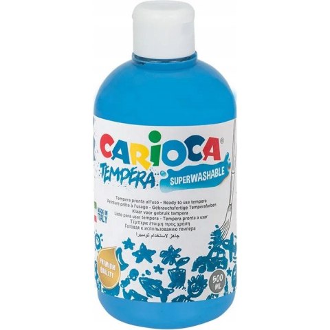 Farba TEMPERA j. niebieska CARIOCA 500ml 170-2664