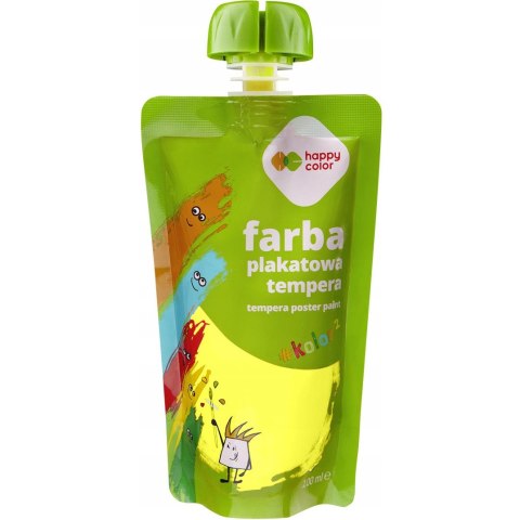 Farba plakatowa tempera żółta 100ml HA 3310 0100-1 HAPPY COLOR