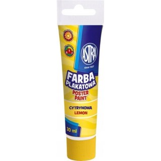 Farba plakatowa tuba 30 ml - cytrynowa 83110908 ASTRA