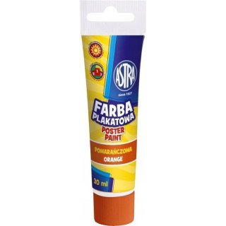 Farba plakatowa tuba 30 ml - pomarańczowa 301107001 ASTRA