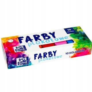 Farby plakatowe 10 kolorów 20ml 400167101 OXFORD