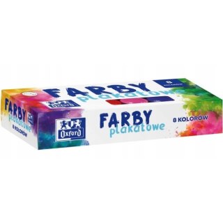 Farby plakatowe 8 kolorów 20ml 400167102 OXFORD