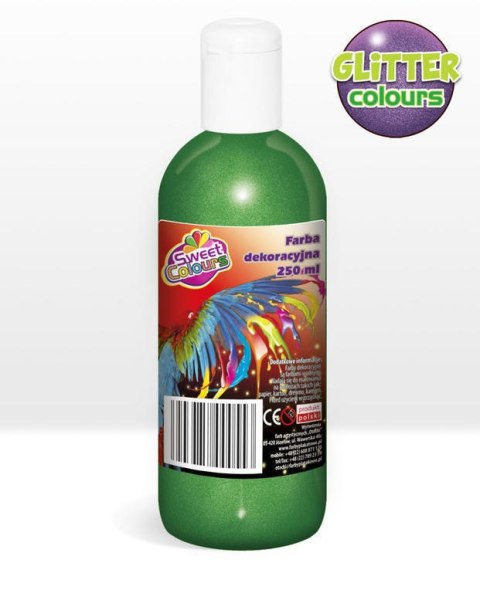 Farby plakatowe brokatowe 6 kol.x 250ml Sweet Colours OTOCKI