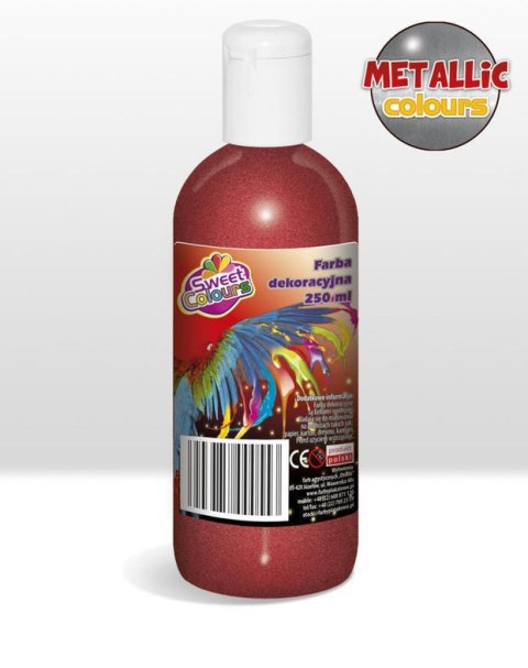 Farby plakatowe metaliczne 6 kol.x250ml Sweet Colours OTOCKI