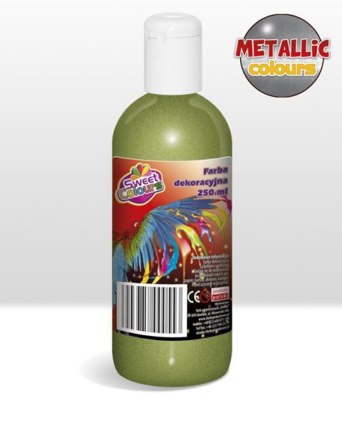 Farby plakatowe metaliczne 6 kol.x250ml Sweet Colours OTOCKI