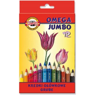 Kredki OMEGA JUMBO 12 kol. 3382 KOH-I-NOOR