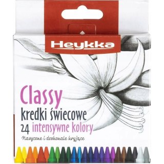 Kredki świecowe Classy 24szt. HEYKKA (610102)