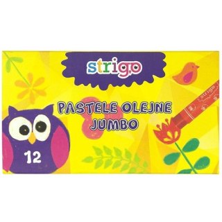 Pastele olejne JUMBO 12 kolorów STRIGO SSC029