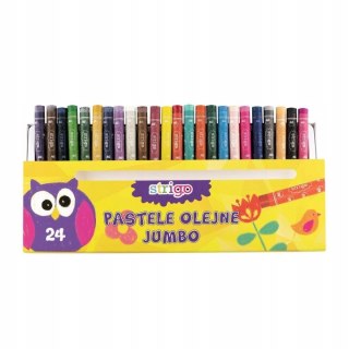 Pastele olejne JUMBO 24 kolory STRIGO SSC030