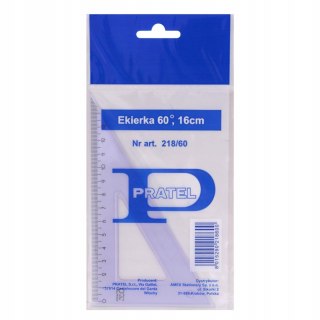 Ekierka PRATEL 16cm 60 stopni etui KPL218/60-PR-W1