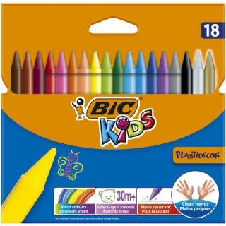 Kredki świecowe 18kol. Plastidecor 829771 BIC