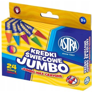 Kredki świecowe JUMBO 24 kolory 316118006 ASTRA