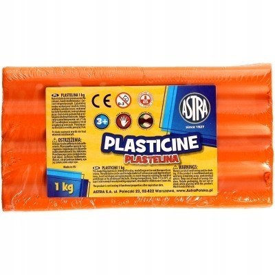 Plastelina Astra 1 kg pomarańczowa 303111005 ASTRA