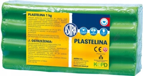 Plastelina Astra 1 kg zielona jasna 303111016 ASTRA