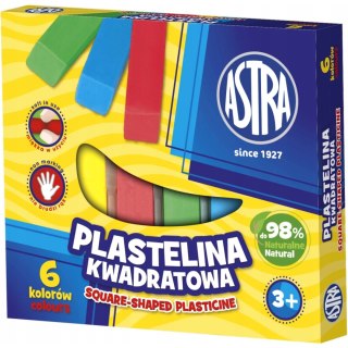 Plastelina kwadratowa 6kolorów 83811908 ASTRA