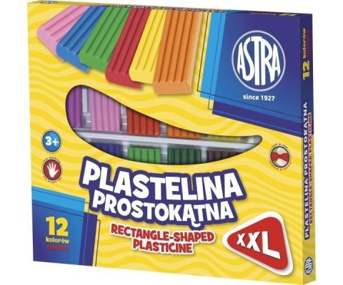 Plastelina 12kol prostokątna 303117001 ASTRA