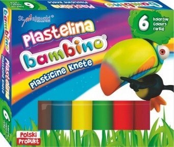 Plastelina BAMBINO 6kol.STANDARD St.Majewski